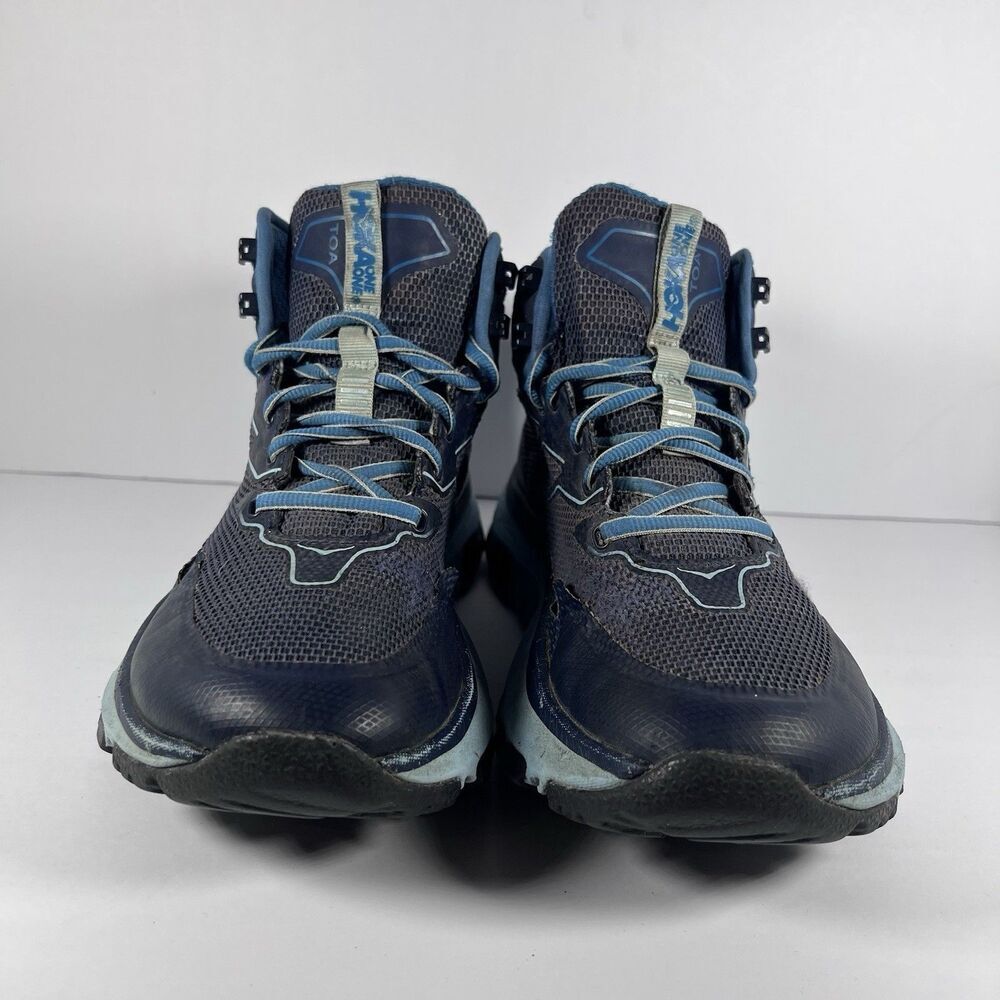 Hoka Sky Toa Mid Lace Up Outdoor Hiking Boots Shoes Vibram Waterproof Women's 7 - Picture 2 of 8
